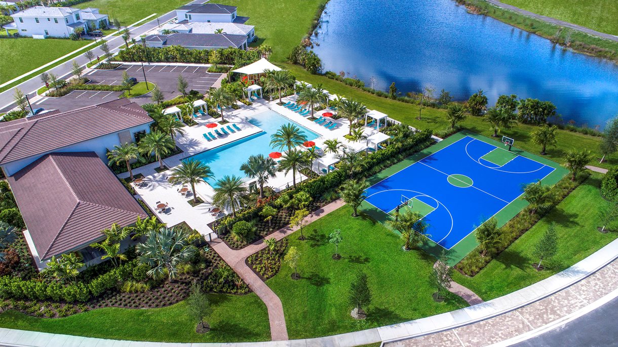 Artistry Palm Beach - Clubhouse, Pool & Court Aerial