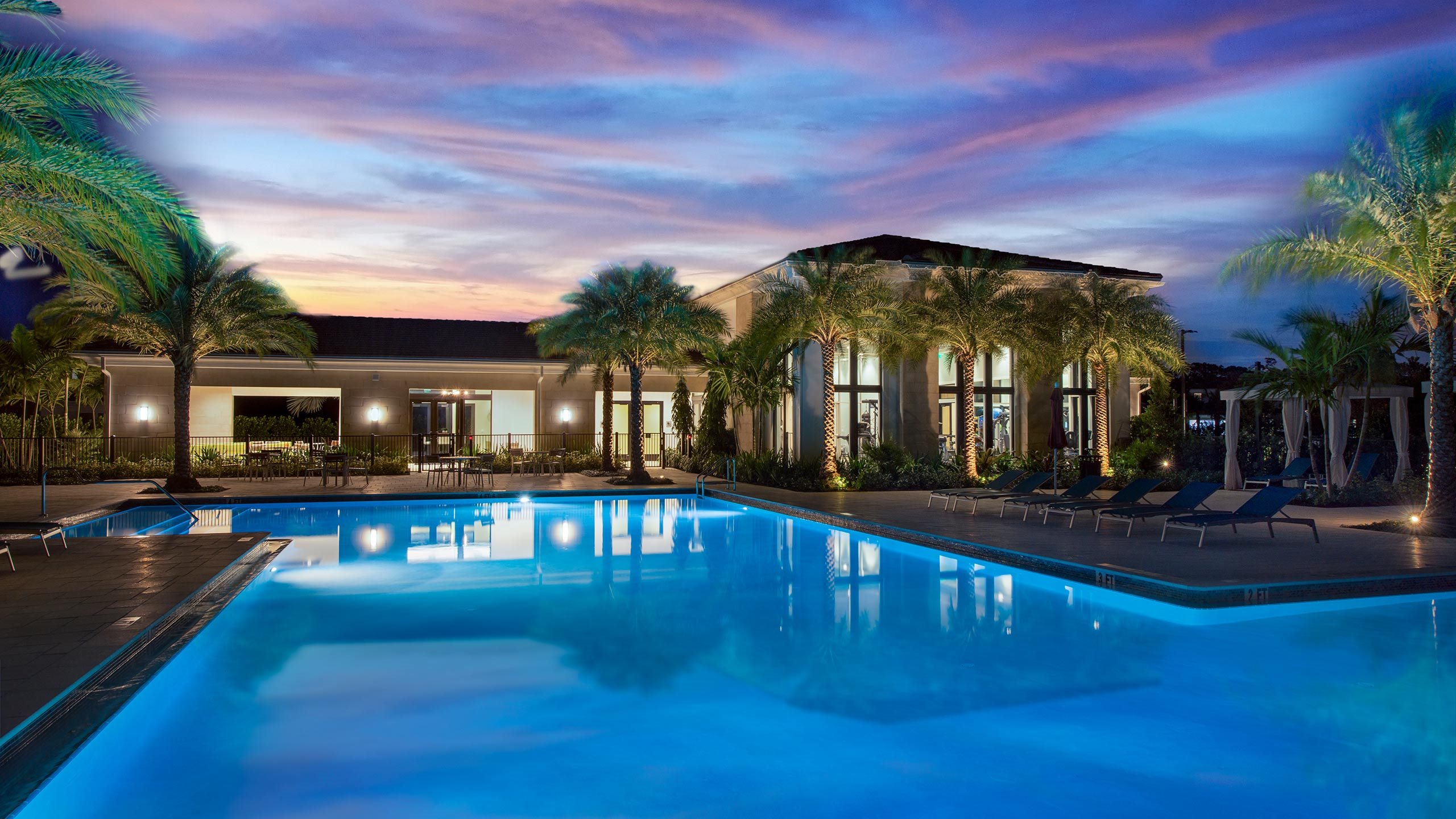 Artistry Palm Beach - Pool at Dusk