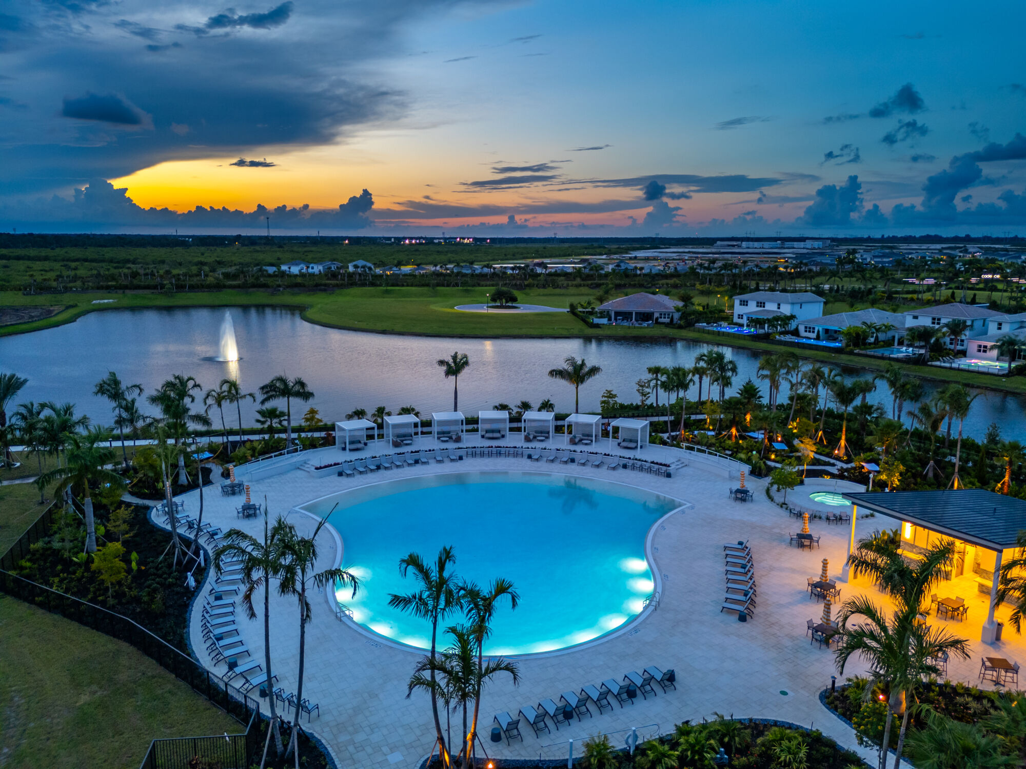 Tradition - Seville - Amenity Pool at Twilight