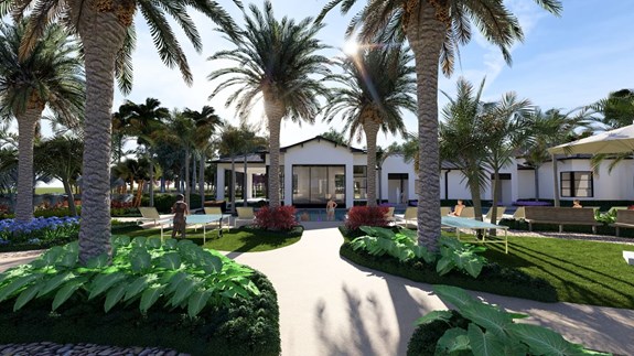 Esprit at Avenir - Pool Walking Path