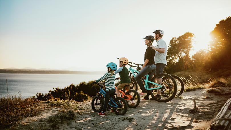 Indian River Estates - Family biking near the water