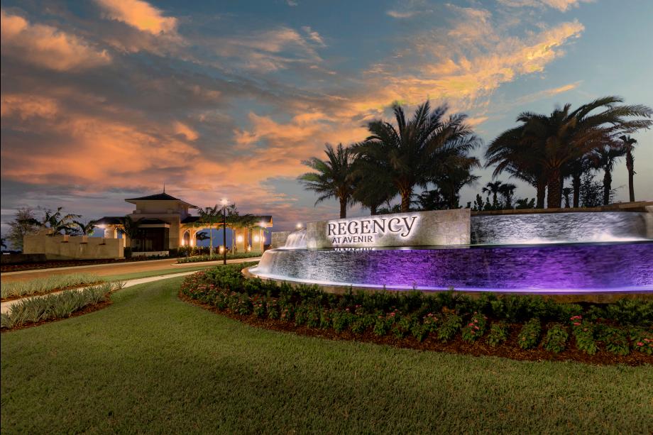 Regency at Avenir - Gated Community Entrance