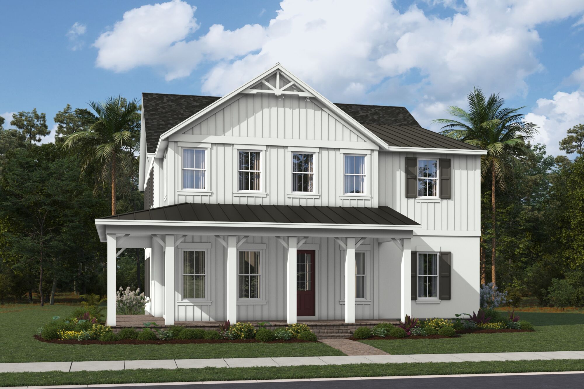 Amelia - Elevation (Traditional Farmhouse)