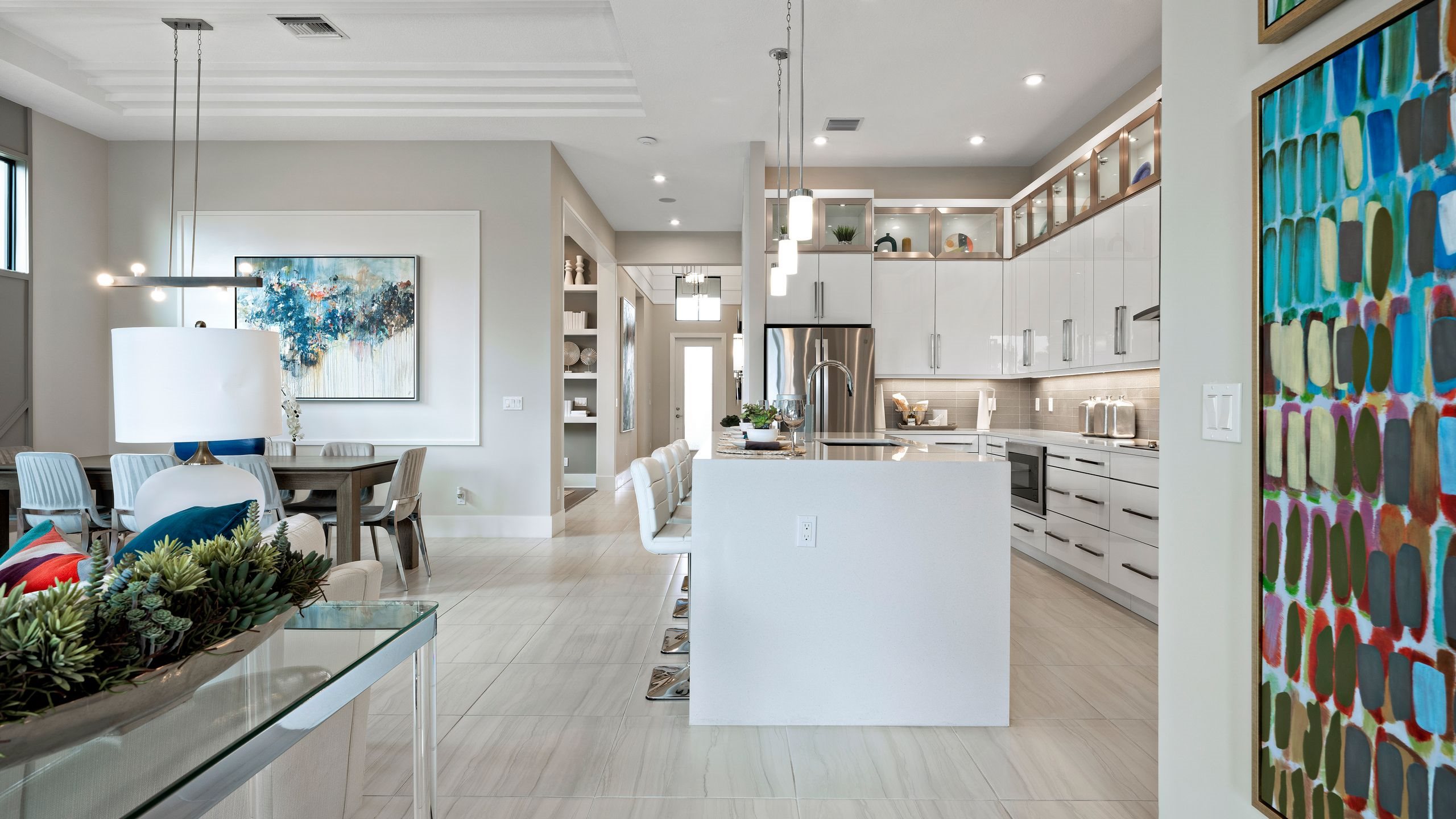 Madison - Island Kitchen to Great Room