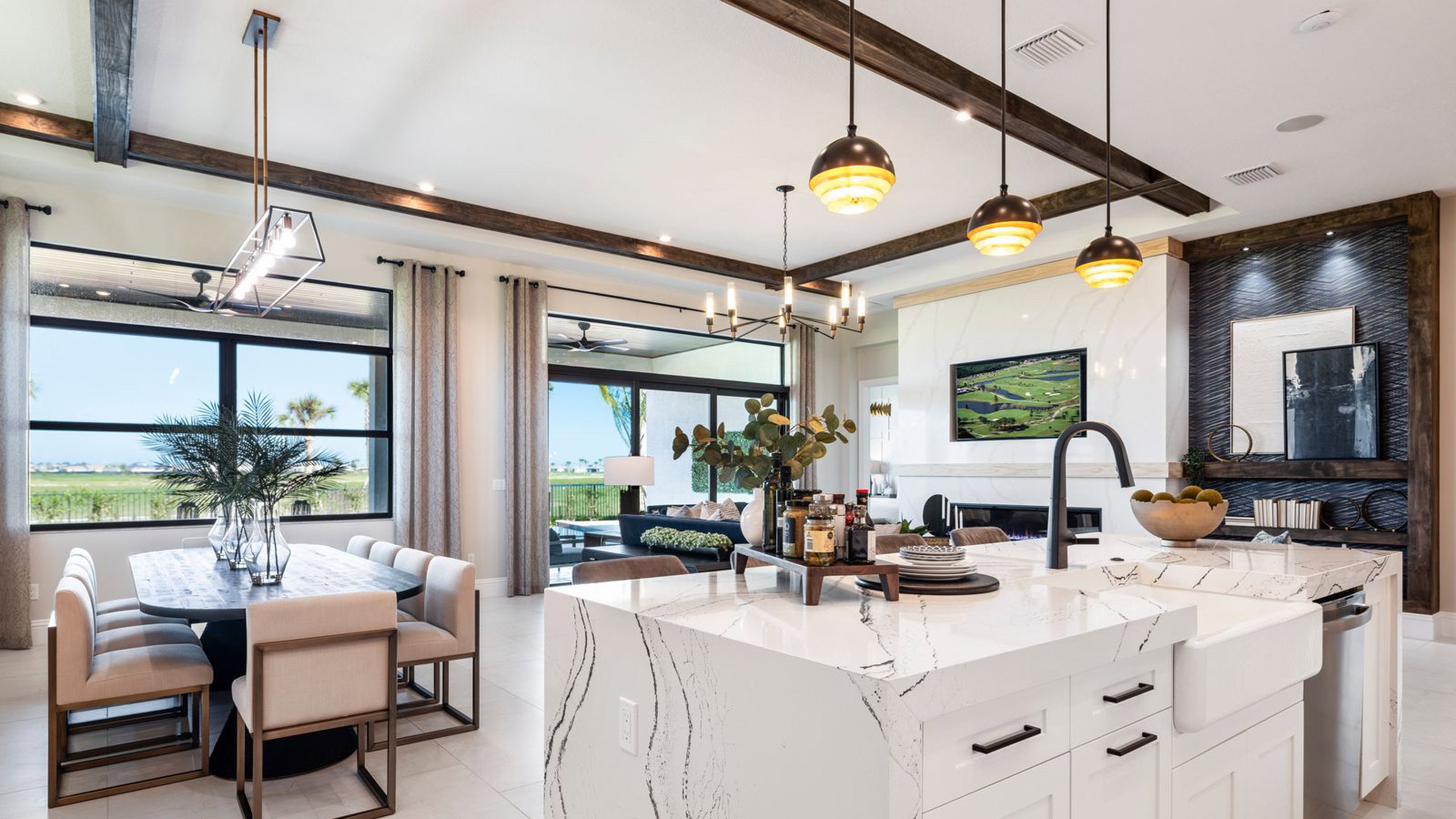 Sophia - Island Kitchen to Dining