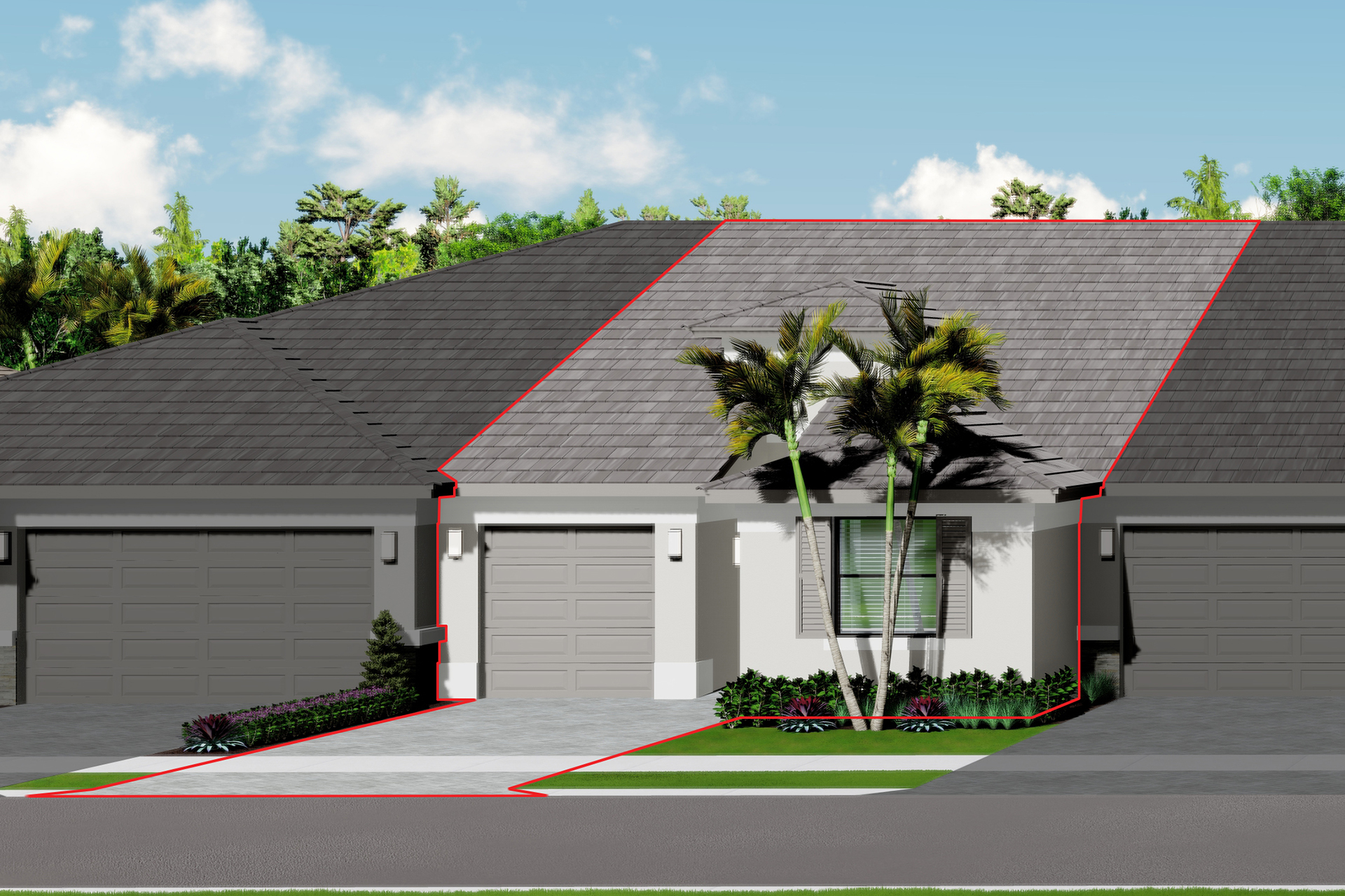 Areca - Front Elevation Render