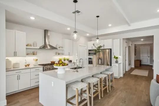 Kelly - Kitchen with Pendant Lighting and Center Island