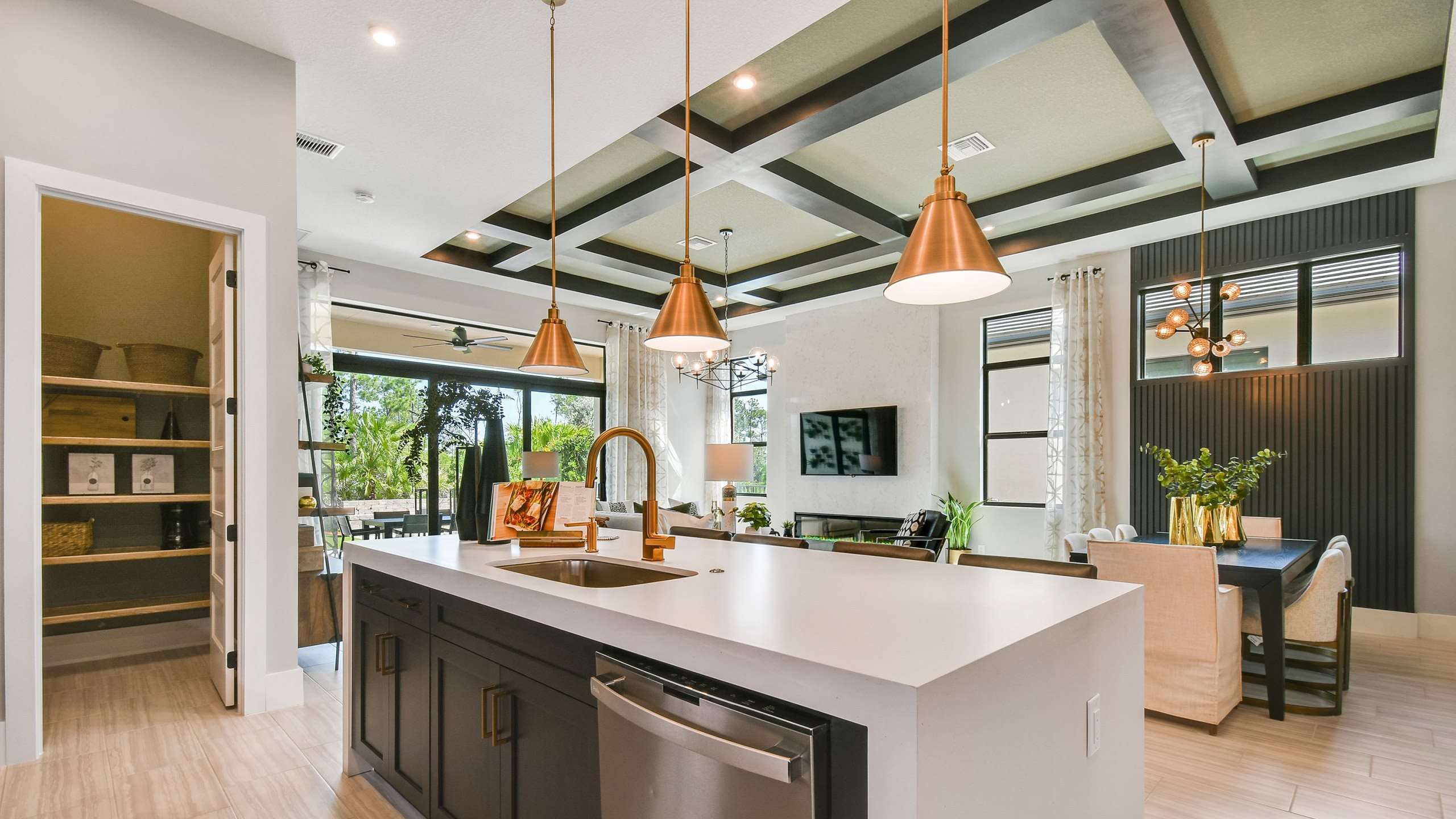 Madison - Island Kitchen to Great Room