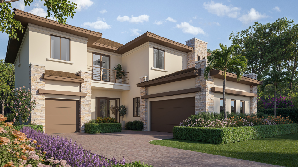 Ruby - Elevation A (Stone Option)