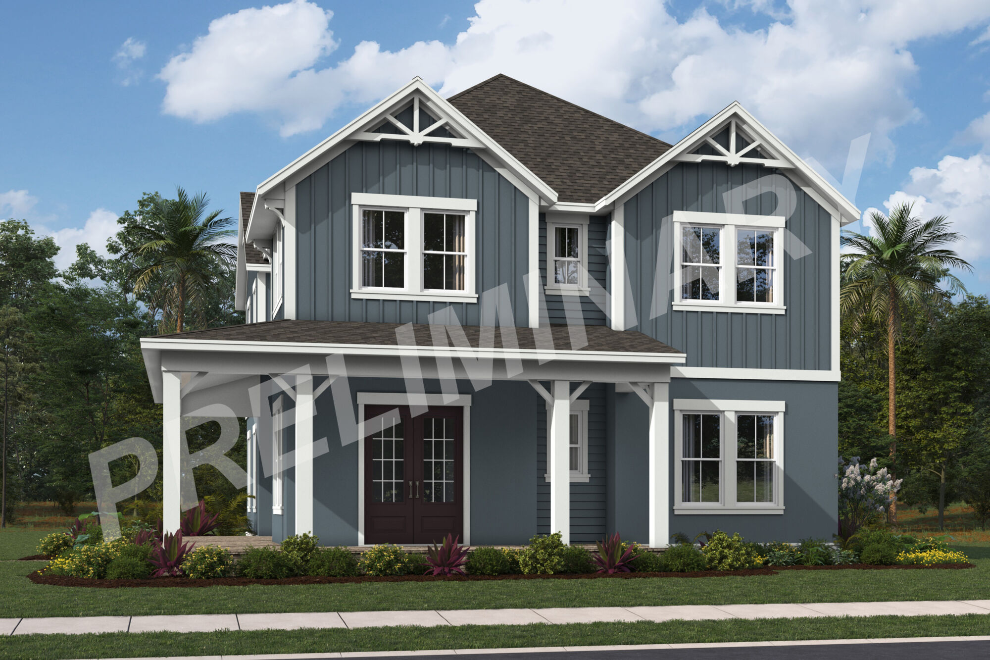 Marigold - Elevation (Traditional Farmhouse)