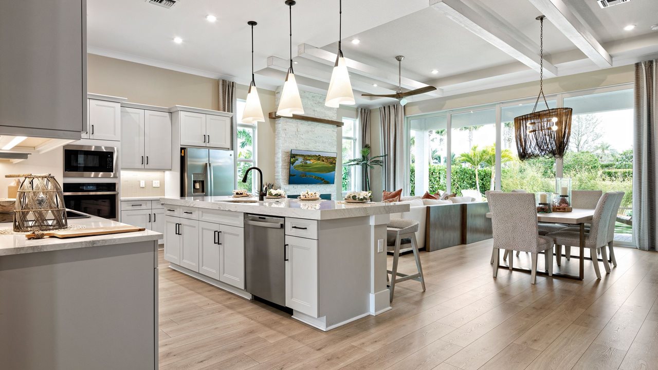 Lila - Island Kitchen to Dining