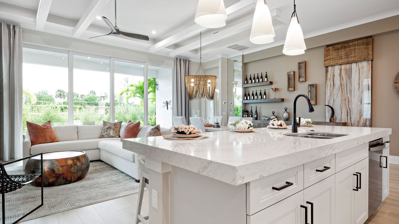Lila - Island Kitchen to Great Room