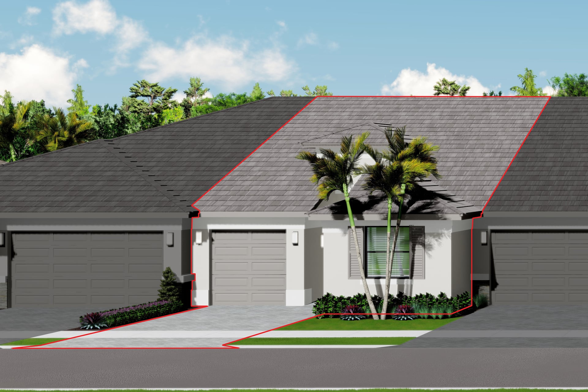 Areca II - Front Elevation